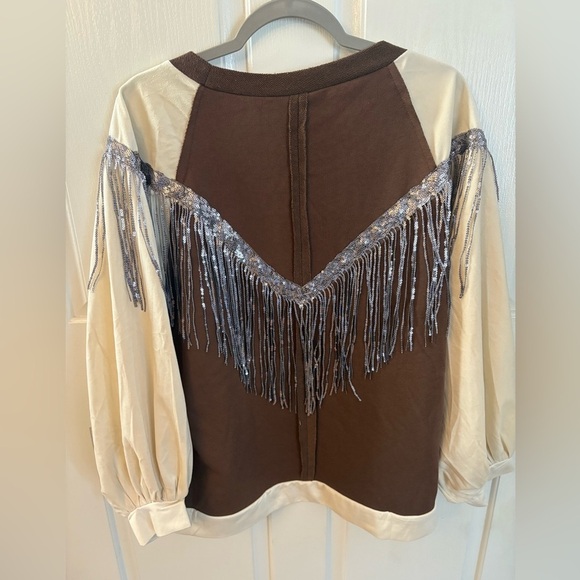 POL endless love fringe Sweatshirt size Small - Picture 5 of 5